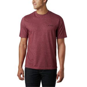 COLUMBIA Men’s Burgundy Short Sleeve Omni-Wick Advanced Evaporation T-Shirt Larg